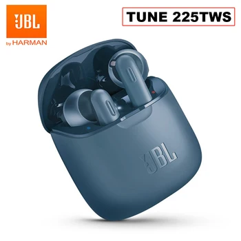 JBL TUNE 225TWS True Wireless Bluetooth Słuchawki T225TWS redukcja szumów słuchawki stereo bas dźwięk słuchawki mikrofon etui do ładowania