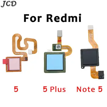 JCD Back Home Button Fingerprint Sensor Flex Cable dla Xiaomi Redmi Note 5 5 Plus Pro Phone Parts Repair