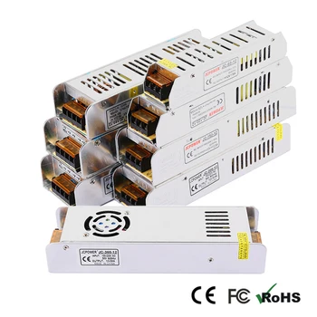 JCPOWER slim 12V 15A 200w Voltage Transformer Switch zasilacz do taśm led lub przełącznika sterowania LED display certyfikat CE