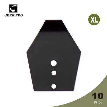 JERK PRO 10szt rozmiar XL czarny Shakee Blades Make Swim Jig Dancer przynęty części zamienne sprzęt rzemiosło akcesoria