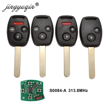 Jingyuqin 10 szt./lot zdalny klucz do S0084-A 313,8 Mhz do Honda CIVIC STREAM z ID46 (7961) układem sterowania автосигнализацией