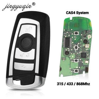 Jingyuqin 315/433/868 Mhz Smart Remote Key KeylessGo dla BMW 3 5 7 serii 2009-2016 CAS4 F System Fob KR55WK49863 pcf7945