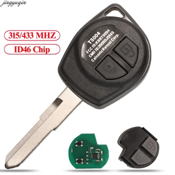 Jingyuqin pilot samochodowy klucz 315/433 Mhz ID46 chip do Suzuki Swift SX4 ALTO Vitara Ignis JIMNY Splash HU87 Uncut Blade