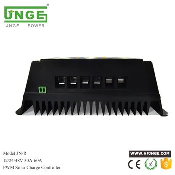 JNGE Brand PWM Panel Battery Charge Controller 12/24/48v auto Home Solar System Charge Controller USB 5v Regulator Solar