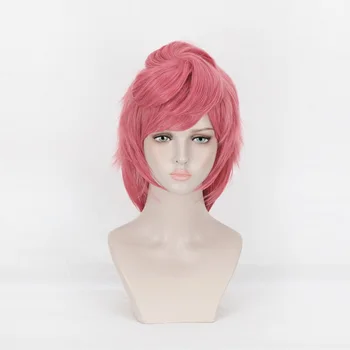 JOJO dziwne przygody Złoty wiatr Trish Una cosplay peruka anime różowe włosy syntetyczne kostium na Halloween party gry peruki