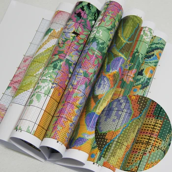 Joy Sunday Garden Villa 3 Wzory Liczone Cross Stitch kits DIY Hand Made Embroidery set robótki dekoracje do domu wysłać prezent