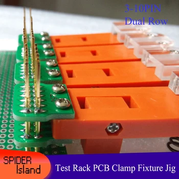 JTAG Test Tool Test Rack PCB Clamp Tool Fixture Probe Download Program Programming Burning 2.54 Dual Row 3Pin-10Pin +30cm kabel