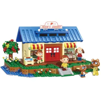 K103 1225 szt. Streethouse Building Toys The Animal Crossing House Assembly Bricks Model Building Blocks dla dzieci boże narodzenie zabawki i prezenty
