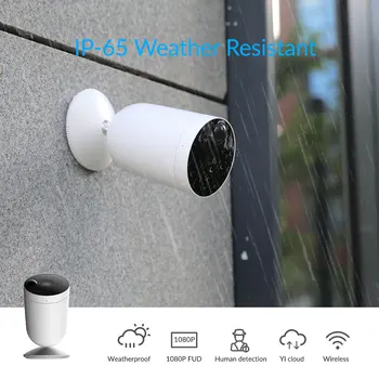 Kami Wire-Free Outdoor Security Camera 1080P Rechargeable Battery Powered Night Vision Home Surveillance with PIR Motion System