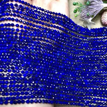 Kamień naturalny lapis lazuli szlifowane okrągłe luźne koraliki 15