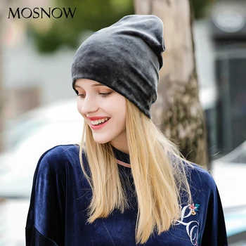 Kapelusze Flanelowe opatentowana nowość wysoka jakość stałe modne 2019 ciepła zimowa czapka dla kobiet Skullies czapki kaptur femme #MZ808