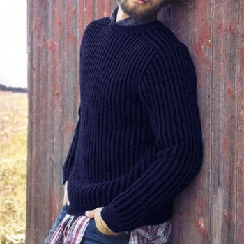 Kaszmirowy bawełniany sweter mężczyźni Jesień Zima Jersey sweter szlafrok Hombre Pull Homme sweter mężczyźni o-neck odzież z dzianiny swetry