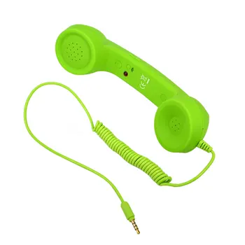 Kebidumei 4 kolory klasyczny 3,5 mm komfort retro słuchawka z mikrofonem głośnik telefon odbiornik dla systemu ios iPhone telefon komórkowy