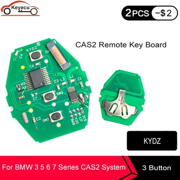 KEYECU 5 szt./lot KYDZ CAS2 Remote Key Board 3 przyciski 315 mhz/433 Mhz/868 Mhz/315LP ID7944 chip do BMW 3 5 6 7 X3 X5 z baterią