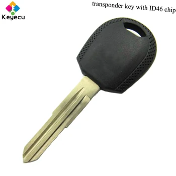 KEYECU wymiana stacyjki transponder Key - ID46 transponder chip nieobrzezanego ostrzem - brelok do Kia Rio Cerato Spectra