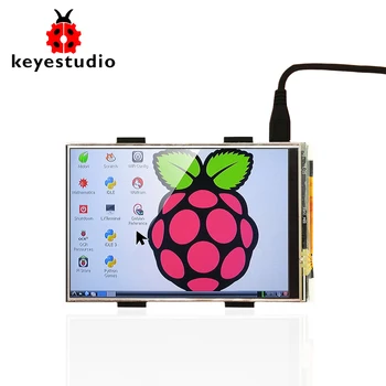 Keyestudio TFT LCD 3,5 cala 480x320 16-bitowy ekran dotykowy TFT LCD-ekran dla modułu Raspberry Pi 4B