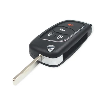 KEYYOU 10X zmodyfikowany klapki klucz samochodowy Shell dla Chevrolet Cruze Epica Lova Camaro Impala dla Opel 2/3/4/5 przycisk Uncut HU100 Case