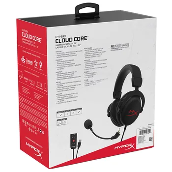 Kingston HyperX Cloud Core+7.1 surround Gaming Headset z mikrofonem profesjonalne киберспортивные słuchawki w kolorze czarnym