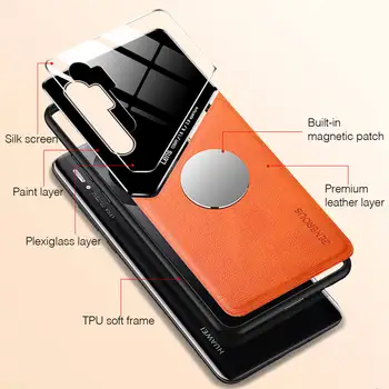 Klapki skórzane etui do telefonu Xiaomi Note 10 Lite odporne na wstrząsy miękkie tylne pokrywy do Xiomi Mi 10 9T Pro Mi10 Ultra 10 Light Poco X3 NFC Armor