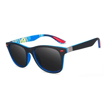 Klasyczne męskie okulary polaryzacyjne marki rocznika projektant męskie okulary do jazdy retro UV400 okulary męskie odcienie punkty