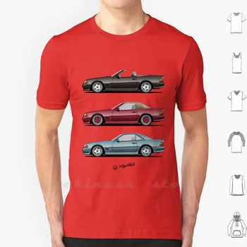 Klasyczny t-shirt bawełna 6Xl Automotive Automotivearts Carposter Speedhunters Rauhweltbegriff Coupe Cabrio Sl Roadster Car W124