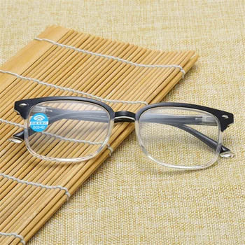 Kobiety Multifocal Progresywne Okulary Do Czytania Mężczyźni Anty-Światło Niebieskie Okulary Panie Optyczny Przepis Starczowzroczność Dioptrii+1,5
