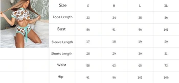 Kobiety na co dzień piżama z krótkim rękawem Croped topy + cebula mini-bokserki 2 szt. Пижамный zestaw drukowania strona główna odzież odzież S-XL dropshipping