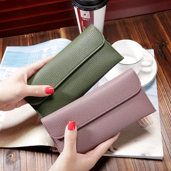 Kobiety portfel długie torebki lady tassel moda torebka posiadacz karty damska wysokiej jakości sprzęgła kopertę sztuczna skóra portfele 428