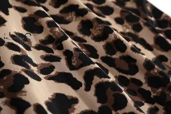 Kobiety szlafrok i koszulka koszula nocna zestaw leopard piżama Femme piżamy soft stretch knit piżama Mujer piżamy, szlafrok koszula nocna zestawy