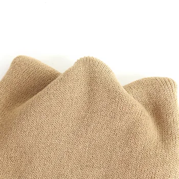 Kociego ucha sweter z dzianiny czapka zimowa kobiety kolorem proste ciepłe słuchawki kapelusz Dziewczyny śliczne zimowe dzianiny czapka czapka Skullies