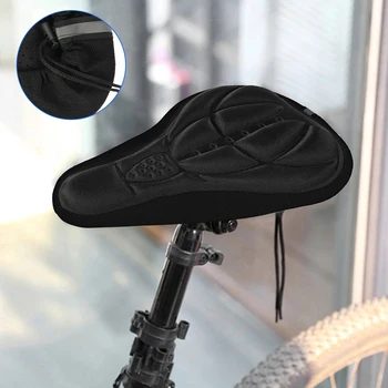 Kolarstwo górskie jazda na Rowerze zagęszczony dodatkowy komfort ultra miękki silikonowy 3D żel Pad poduszka pokrywa rower siodło siedzenie rower akcesoria