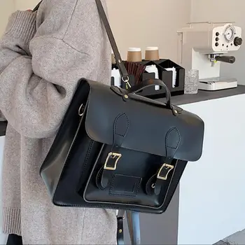 Kolegium styl Damska torba na ramię 2020 Vintage nowy wysokiej jakości PU skórzany damski plecak o dużej pojemności drogowe książki plecak