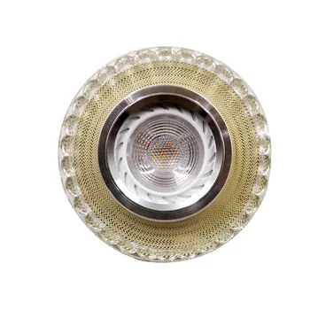Kolor żółty Kryształ lampa z led obsługa gu 11 punktowy lampa z MR16 gniazda kształtki wewnętrznego wystroju