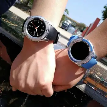 Kolorowe V8 Smart Wireless Watch wodoodporny sportowy zegarek Smartwatch ekran dotykowy z kamery slot karty SIM wodoodporny zegarek smart