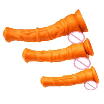 Konia Wibrator Dla Kobiet Dorosłych Sex Zabawki Złoto Zwierzę Wibratory Realistyczne Ogromny Penis Anal Dildo Z Przyssawką Erotyczne Zabawki