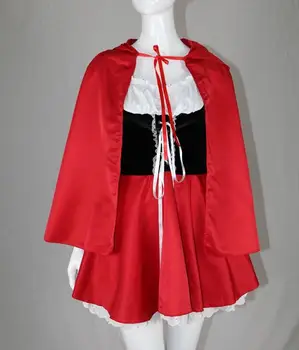 Kostiumy na halloween dla kobiet Sexy cosplay czerwony kapturek Gra fantasy mundury fantazyjny strój
