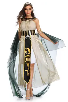 Kostiumy na halloween Egipt Starożytny egipski faraon Król cesarzowa Kleopatra Królowa kostium cosplay odzież dla mężczyzn, kobiet