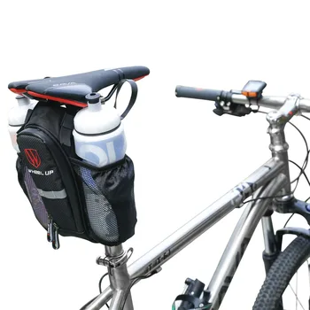 Koło do góry 2 kieszenie rower butelka wody torba wodoodporna rower torba siodło MTB rower dziecięcy ogon torba torba na butelkę