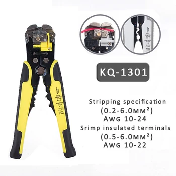 KQ1301 auto zaciskane na kabel nóż automatyczny izolacji wielofunkcyjny rozbiórki narzędzia szczypce crimp terminal 0.2-6.5 mm