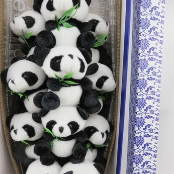 Kreskówka Panda pluszowe zabawki ze sztucznym kwiatem kreskówka bukiet twórczych zwierząt na Walentynki/prezent studiach