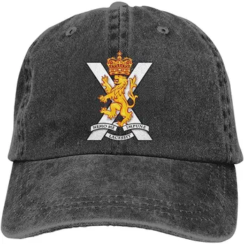 Królewski Pułk Szkocji Armii Brytyjskiej Unisex Miękki Casquette Cap Vintage Regulowane Czapki Z Daszkiem