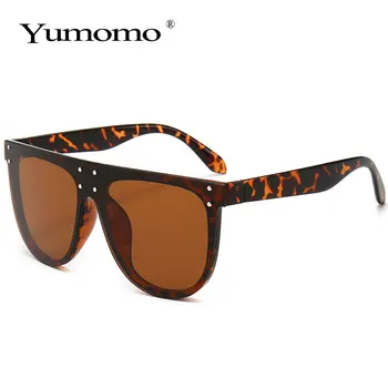 Kwadratowe modne unikalne lustrzane okulary przeciwsłoneczne damskie męskie marki-projektant oversize odblaskowe różowe okulary damskie przeciwsłoneczne UV400