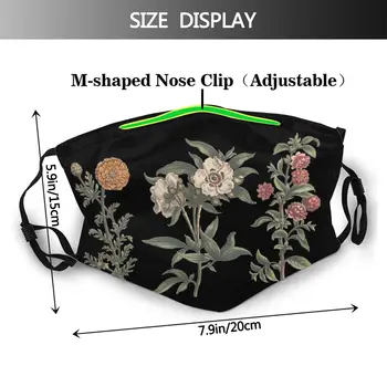 Kwiat diagram ekologiczna maska do twarzy z filtrem anty mgła maska przeciwpyłowa maska maski usta муфель