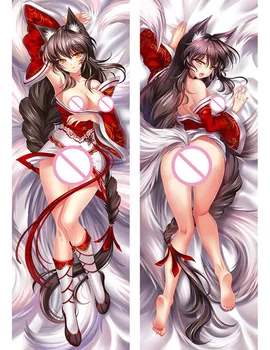 Kwiecień 2017 aktualizacja popularnej gry hot anime character Sexy girl Sexy girl ahri & Sona Buvelle pillow cover LOL body pillowcase