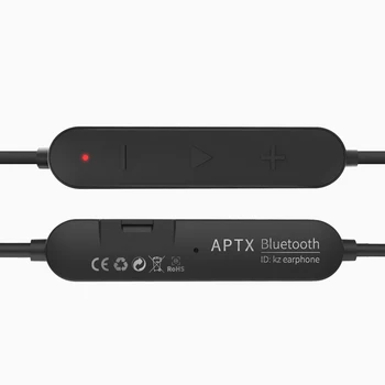 KZ ZSN/ZSN Pro/ZS10 Pro/AS16 wodoodporny moduł aptX Bluetooth 4.2 bezprzewodowy kabel aktualizacji przewód Oryginalne słuchawki