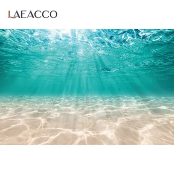 Laeacco Letnie Tła Dla Zdjęć Morska Woda Powierzchniowa Fala Dziecko Urodziny Malownicze Zdjęcia Tła Photocall
