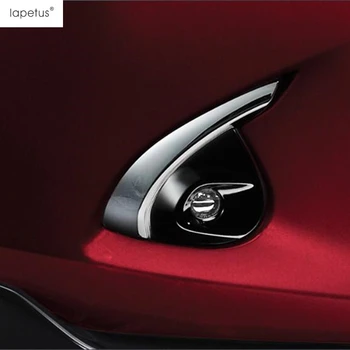 Lapetus akcesoria do Mazda 2 Demio - 2019 ABS przednie lampy przeciwmgielne lampy pierścień i powieki brwi pasek listwa ochronna pokrywa zestaw wykończenia
