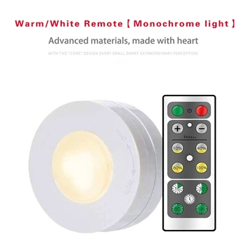 LED Cabinet Closet Lamp RC Night Lights Battery Operated Self Adhesive Touch Sensor Under Cabinet Light oświetlenie przedpokoju sypialni