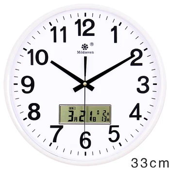 Led cyfrowy zegar ścienny nowoczesny design oszczędny, minimalistyczny dekoracji domu zegar Silent Muur Klok elektroniczne zegar ścienny AA60WC