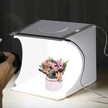 Led podświetlenie przenośny prosty składany studio małe zdjęcia rekwizyty sprzętu fotograficznego miękkie światło fotografowania platformy